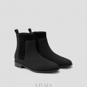  Botas hasta el tobillo impermeables con tapa cuadrada VIVAIA (Riley) Botas negras
