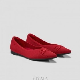  VIVAIA Zapatos planos con puntera en punta (Ena 2.0) Zapatos planos rojos