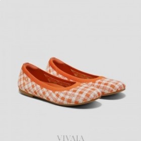  VIVAIA Zapatos planos de punta redonda (Claire) Zapatos planos naranjas
