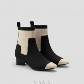  Botas impermeables con puntera cuadrada pequeña VIVAIA (Theresa) Botas negras