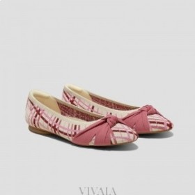  VIVAIA Almond Cap Knotted Flats (Bibi) Zapatos planos rojos