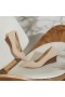  حذاء VIVAIA ذو مقدمة مدببة وكعب إسفيني (Aria Wedge Pro) عالي الكعب بلون اللوز