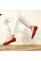  حذاء مسطح VIVAIA Square Cap V-Cut Flats (Margot 2.0) أحمر