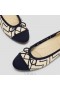  VIVAIA Almond Cap Bow Flats (Tiana) Flat Shoes White