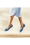  VIVAIA Almond Cap Knotted Flats (Bibi) Flat Shoes Denim Woven