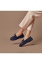  VIVAIA Square Cap Loafers (Jackie) Navy