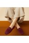  VIVAIA Čtvercová kšiltovka Faux Mink Knit Loafers Bordeaux - Bear
