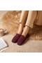  VIVAIA Čtvercová kšiltovka Faux Mink Knit Loafers Bordeaux - Bear