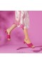  Sandály VIVAIA Square-Toe Block Heel Slides (Juliet) Pitaya Mesh