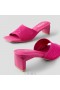  Sandály VIVAIA Square-Toe Block Heel Slides (Juliet) Pitaya Mesh