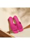  Sandály VIVAIA Square-Toe Block Heel Slides (Juliet) Pitaya Mesh