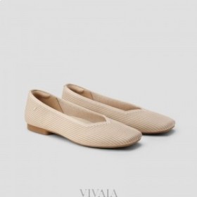  VIVAIA Square Cap V-Cut Flats (Margot 2.0) Ploché boty Mandle