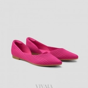  Ploché boty VIVAIA Pointed Cap Flats (Melia) Pitaya