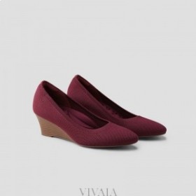  VIVAIA Almond Cap Wedge (Tamia Wedge Pro) Boty na klínu Bordeaux
