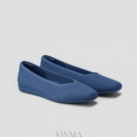 Běžecké boty VIVAIA Čtvercová kšiltovka Flat V-Cut (Margot Walker) Plochá obuv Modrá