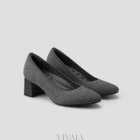 VIVAIA Almond Cap Block Heel (Tamia Block Heel) Vysoké boty Šedá