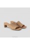  VIVAIA Firkantet Tåblok Heel Slides (Jade) Mules Muskatnød