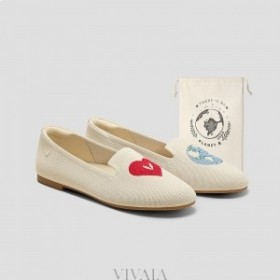  VIVAIA Earth Day Limited Editions Loafers (Audrey) Earth Day Limited Editions Love Earth Ivory