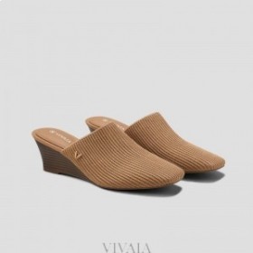  VIVAIA Square-Toe Wedge Mules (Margot Wedge Mules) Mules Muskatnød