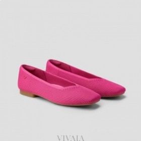  VIVAIA Square-Toe V-Cut Flats (Margot 2.0) Flade sko Pitaya