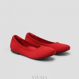  VIVAIA Round-Toe Flats (Claire) Flade Sko Rød