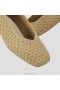  VIVAIA Square-Toe V-Cut Flats (Margot 2.0) Platte schoenen Bruin Geweven