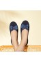  VIVAIA Ronde Teen Flats (Claire) + Strik Flat Schoenen Marineblauw