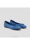  VIVAIA Almond Cap Knotted Flats (Bibi) Platte schoenen Denim Woven