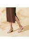  VIVAIA Peep Cap Wedge (Tamia Peep Cap) Hoge schoenen Amandel
