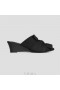 VIVAIA Puntige Teen Wedge Sandalen (Yaffa Wedge) Sandalen Zwart