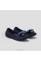  VIVAIA Ronde Teen Flats (Claire) + Gratis Strik Flat Schoenen Marineblauw