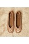  VIVAIA Squared Cap Terry Knit Flats Platte schoenen Nootmuskaat - Beer