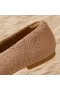  VIVAIA Squared Cap Terry Knit Flats Platte schoenen Nootmuskaat - Beer