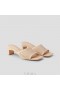  VIVAIA Square-Toe Block Heel Slides (Juliet) Sandalen Amandel Mesh