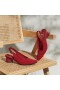  VIVAIA Puntige Teen Slingback Sandalen (Leah 2.0) Sandalen Rood