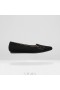  VIVAIA Puntmuts Patroon Flats (Winter Special) Platte schoenen Koffie Zwart