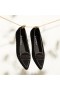  VIVAIA Puntmuts Patroon Flats (Winter Special) Platte schoenen Koffie Zwart