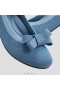  VIVAIA Ronde Teen Flat (Claire) + Gratis Strik Flat Schoenen Blauw