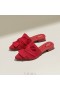  VIVAIA Puntige Teen Knoop Sandalen (Yaffa Pro) Sandalen Rood