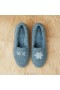  VIVAIA Ronde-Toe Gerecycleerde Imitatiebont Loafers - Snowflake Loafers Blauw
