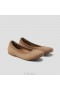  VIVAIA Ronde Teen Flats (Claire) Platte Schoenen Espresso Chevron