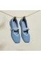  VIVAIA Square Cap Mary-Jane (Margot Mary-Jane) Platte schoenen Blauw