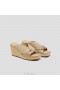  VIVAIA Square-Toe Wedge Sandalen (Laura) Sandalen Nude Perzik