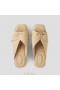  VIVAIA Square-Toe Wedge Sandalen (Laura) Sandalen Nude Perzik