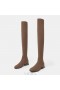  VIVAIA Ronde-Toe Over-de-Knie Laarzen Tan Russet