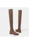  VIVAIA Ronde-Toe Over-de-Knie Laarzen Tan Russet
