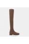  VIVAIA Ronde-Toe Over-de-Knie Laarzen Tan Russet