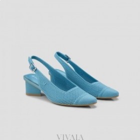  VIVAIA Puntige Teen Slingback Sandalen (Leah 2.0) Sandalen Blauw