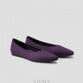  VIVAIA Puntmuts Ballerina's (Aria 5°) Platte schoenen Aubergine