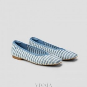  VIVAIA Square-Toe V-Cut Flats (Margot 2.0) Platte schoenen Strepen